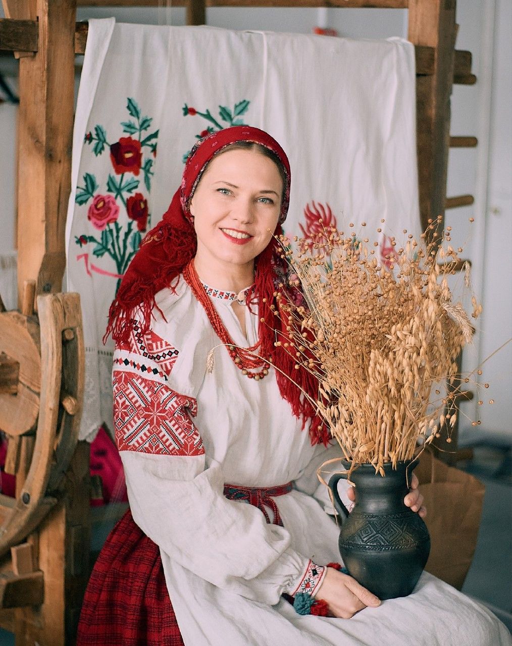 Women in Slavic costumes in Chandigarh